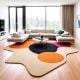 Handcrafted Organic Circle Abstract Living Room Rug